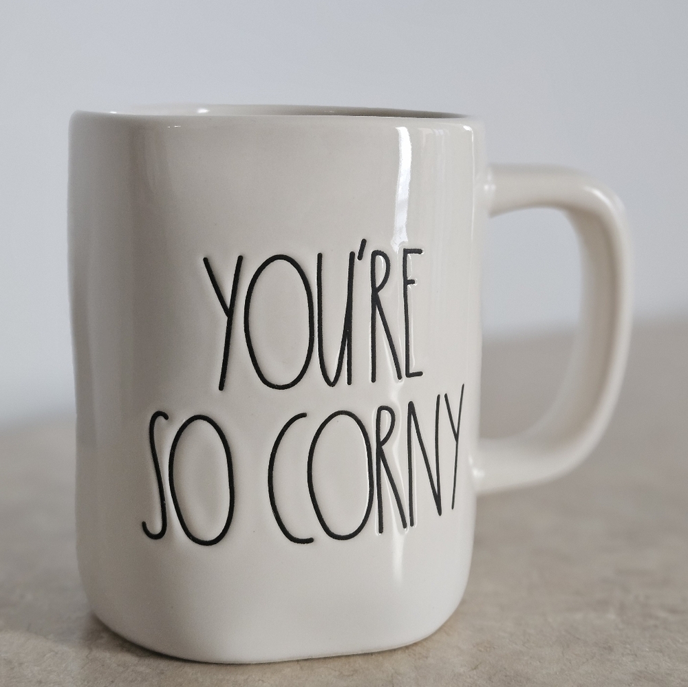 Rae Dunn You're So Corny Coffee Cup Ceramics Artisan Collection
